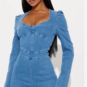 Stylish Blue Denim Dress